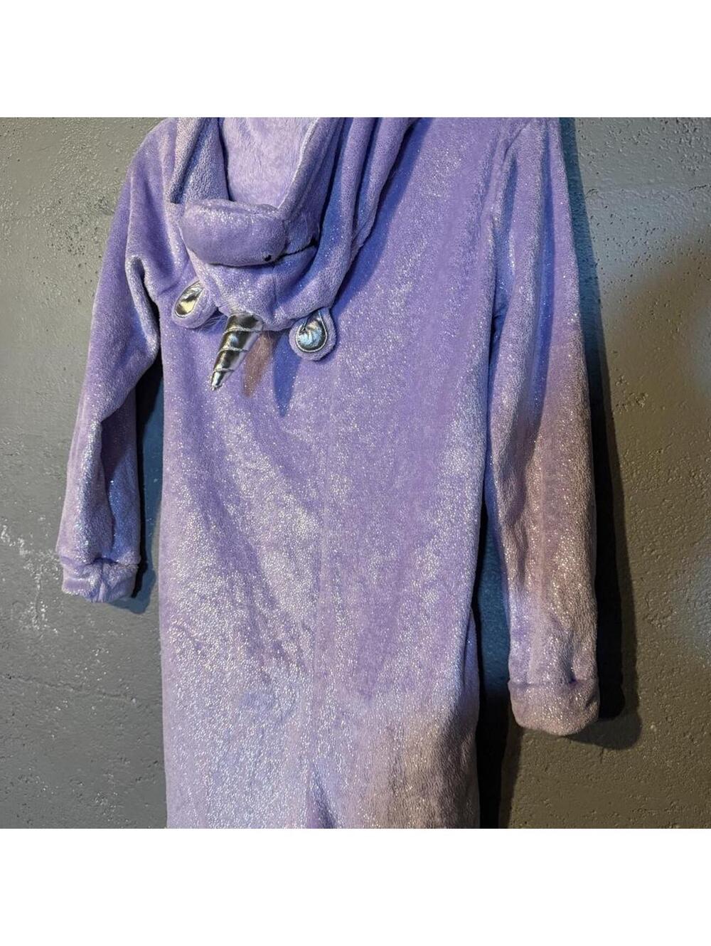 Secret Treasures XS Lavender Glitter Unicorn Onesie Pajama